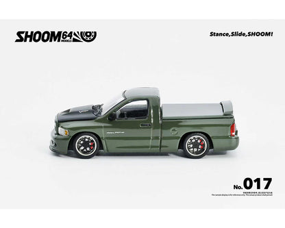 SHOOM64 1:64 2003 Dodge Ram SRT-10 Pickup – Green Metallic