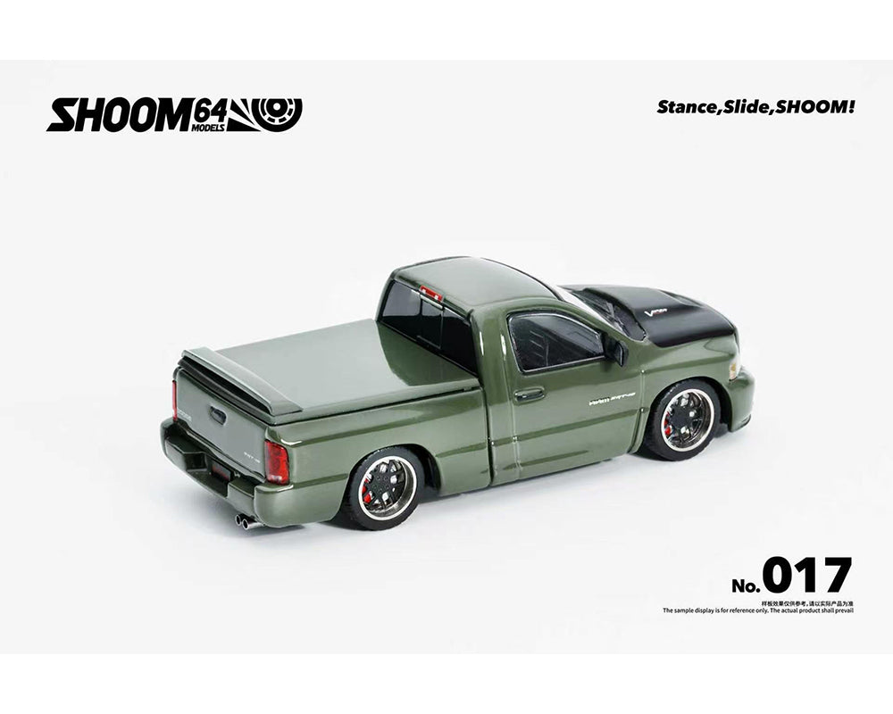 SHOOM64 1:64 2003 Dodge Ram SRT-10 Pickup – Green Metallic
