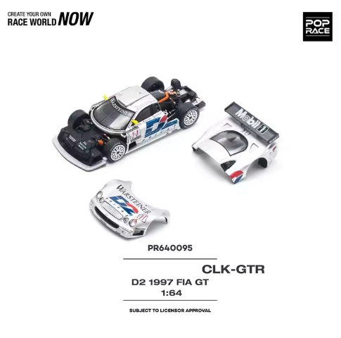 Pop Race 1:64 Mercedes Benz AMG CLK GTR 1997 FIA GT - D2 PRIVAT