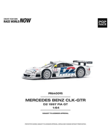 Pop Race 1:64 Mercedes Benz AMG CLK GTR 1997 FIA GT - D2 PRIVAT