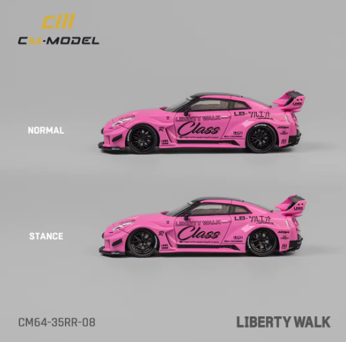CM Model 1:64 Nissan LBWK GT35RR - Pink – Myguycollectibles