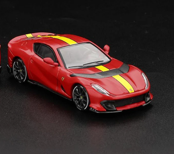 BBR 1:64 Ferrari 812 Competizione 2025 Hobby Expo China Exclusive - Yellow Stripe