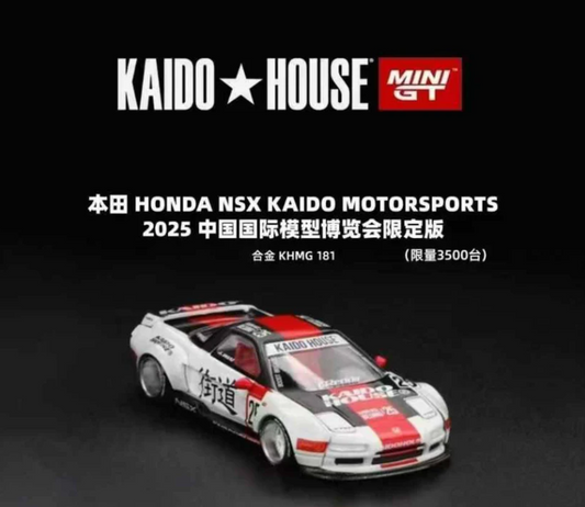 MiniGT x Kaido House 1:64 Hobby Expo China 2025 Exclusive Honda NSX - Red Stripe