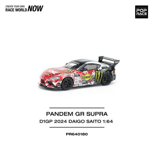 Pop Race 1:64 Pandem GR Supra D1GP 2024 Daigo Saito