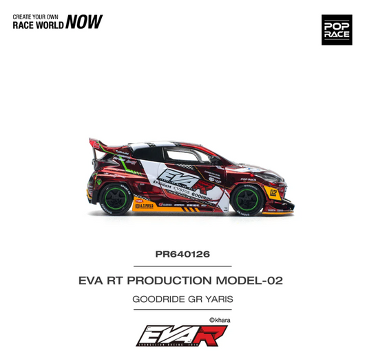 Pop Race 1:64 Toyota EVA RT Production Model-02 Goodride GR Yaris