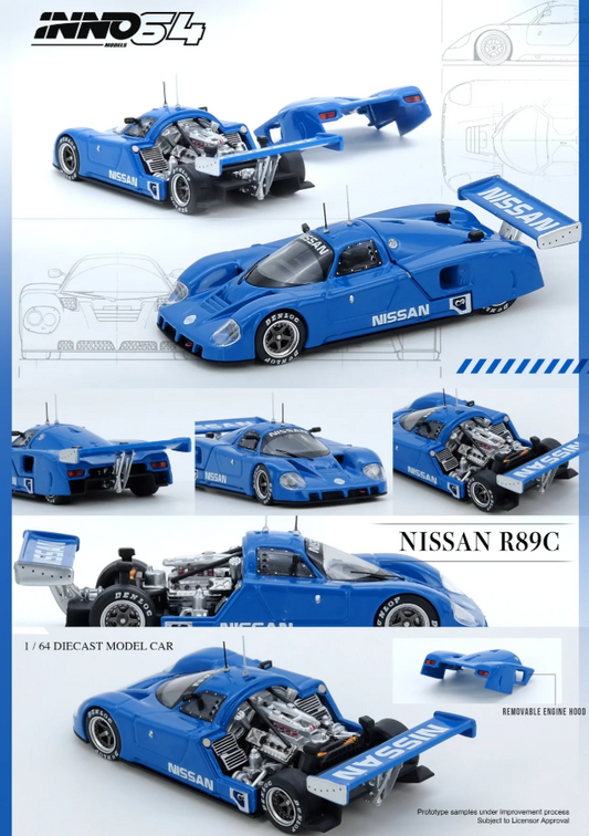 Inno64 1:64 Nissan R89C - Blue