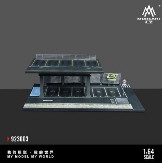 MoreArt Steel 1:64 Structure Platform Parking Scene - Version C MO923003