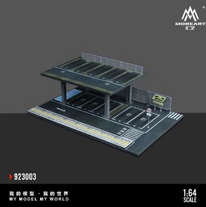 MoreArt Steel 1:64 Structure Platform Parking Scene - Version C MO923003