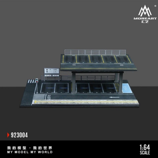 MoreArt Steel 1:64 Structure Platform Parking Scene - Version D MO923004