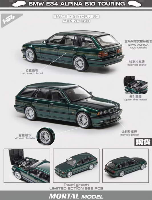 Mortal 1:64 BMW E34 Alpina B10 Touring - Pearl Green