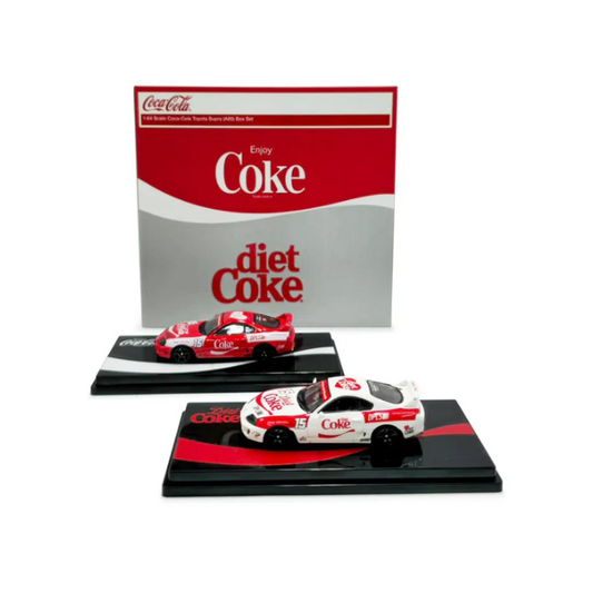 Inno64 X DPLS 1:64 Coca Cola Toyota Supra (A80) - Box Set Event Edition