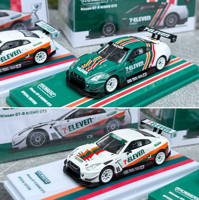 Tarmac Works 1:64 Nissan GT-R Nismo GT3 7-Eleven 2025 Exclusive Set