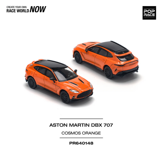 Pop Race 1:64 Aston Martin DBX 707 - Cosmos Orange