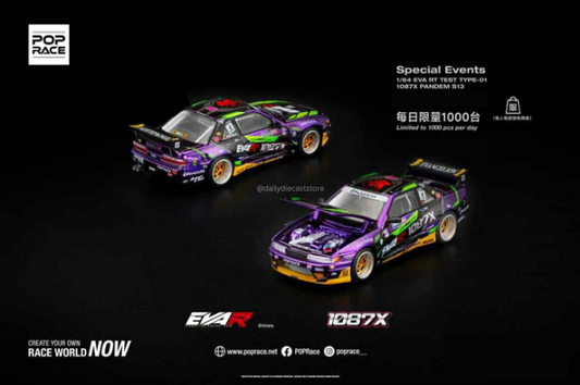 Pop Race 1:64 APA XPO 2025 Exclusive - EVA RT Test Type-01 1087X Pandem S13