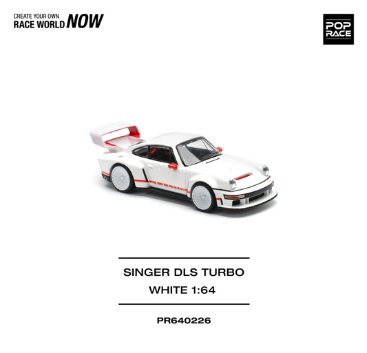 Pop Race 1:64 Singer DLS Turbo (Track) - White