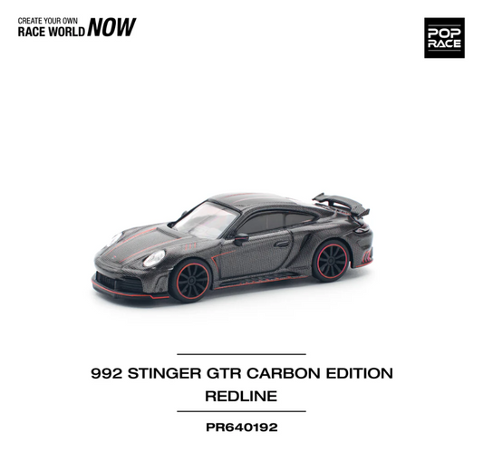 Pop Race 1:64 992 Stinger GTR Carbon Edition - Redline