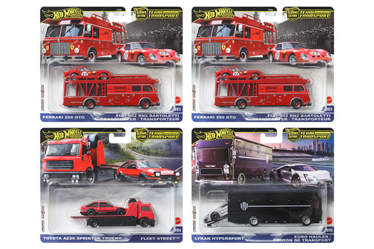 **LIMIT 1** Hot Wheels 1:64 2025 Team Transport - 957H Assortment *Sealed Case*