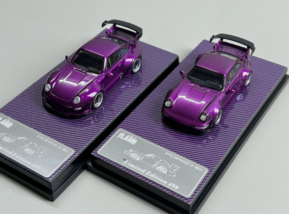 Flame 1:64 Porsche RWB 993 Purple Carbon Fiber *2 Styles*