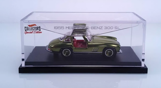 Hot Wheels 1:64 RLC Red Line Club 55' Mercedes Benz 300SL - Spectraflame Olive Green