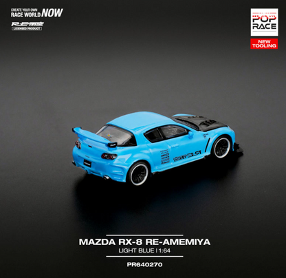Pop Race 1:64 Mazda RX-8 RE-Amemiya - Light Blue