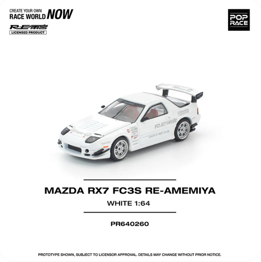 Pop Race 1:64 Mazda RX-7 FC3S RE-Amemiya White