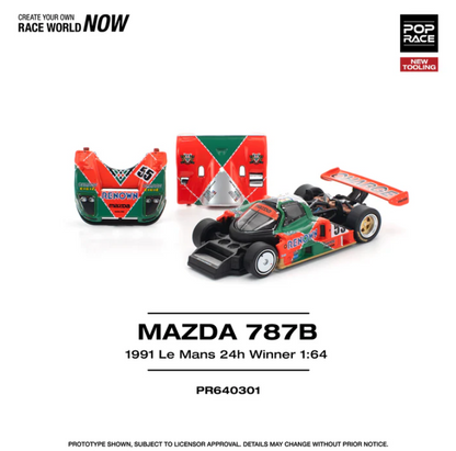 Pop Race 1:64 MAZDA 787B 1991 LE MANS 24H Winner