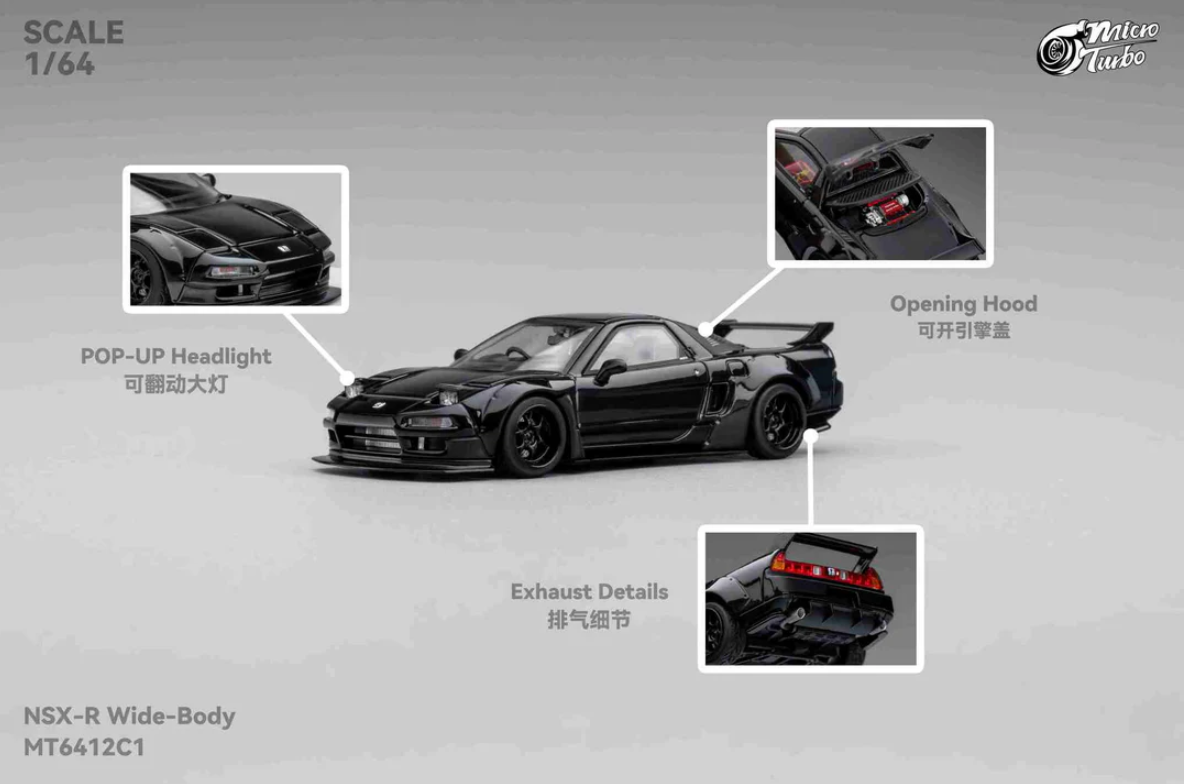 Micro Turbo 1:64 Honda NSX-R NA1 Type R - Jedi Black