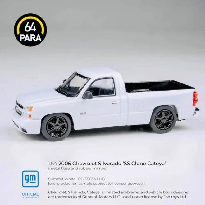 Para64 1:64 2006 Chevrolet Silverado Single Cab - Summit White