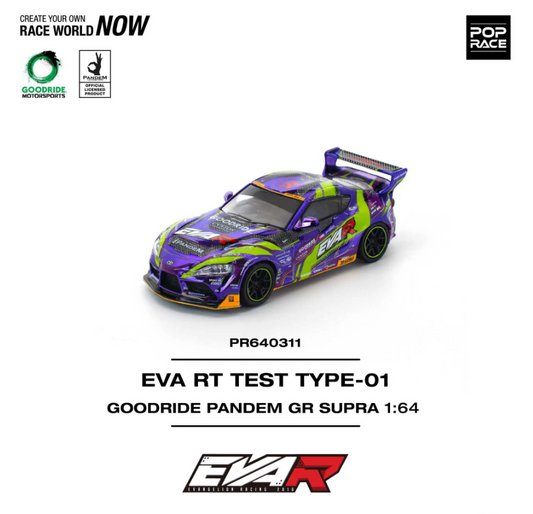 Pop Race 1:64 EVA RT Test Type-01 Goodride Pandem GR - Purple