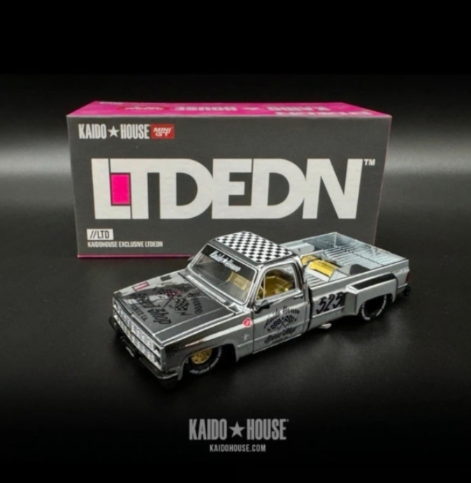 Kaido House 1:64 LTDEDN Chrome Silverado Dually Hot Rod FUJI Speedway Limited