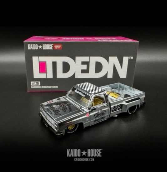 Kaido House 1:64 LTDEDN Chrome Silverado Dually Hot Rod FUJI Speedway Limited