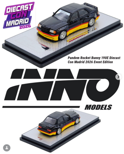 Inno64 1:64 Pandem Rocket Bunny 190E Diecast Con Madrid 2026 Event Edition