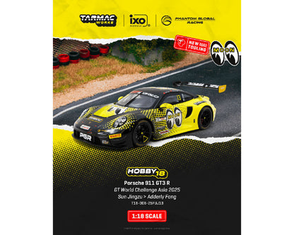 Tarmac Works 1:18 Porsche 911 GT3 R Mooneyes GT World Challenge Asia 2025 Phantom Global Racing Sun Jingzu / Adderly Fong