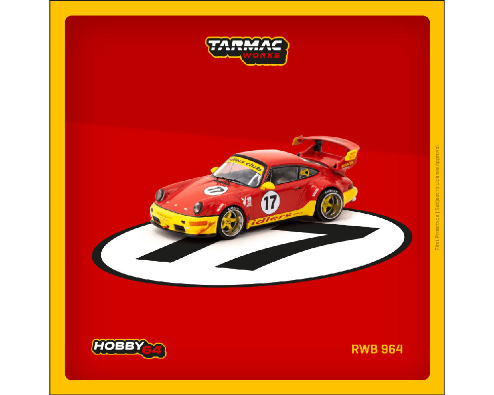 Tarmac Works 1:64 RWB 964 Idlers – Red - Hobby64