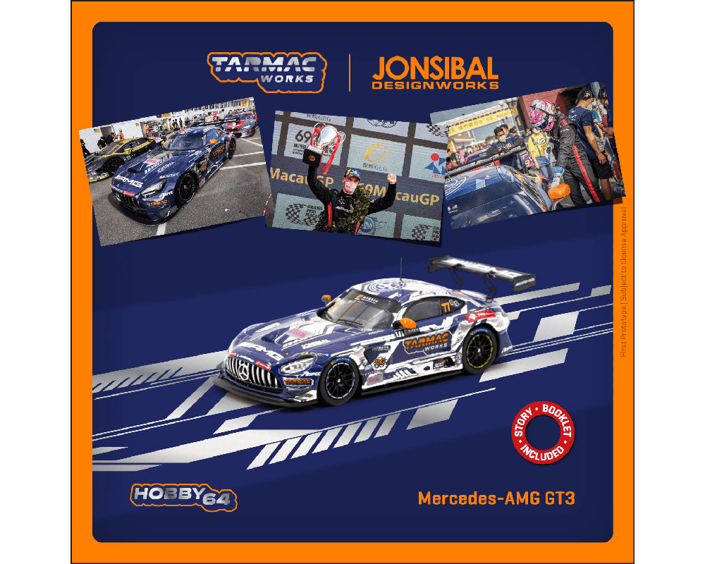 Tarmac Works 1:64 Mercedes AMG GT3 Macau GT Cup 2022 Winner Craft-Bamboo Racing Maro Engel - Hobby64