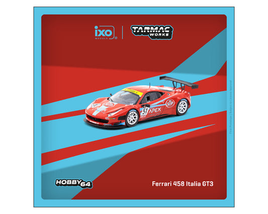 Tarmac Works 1:64 Ferrari 458 Italia GT3 FIA GT3 Europe 2011 D. Brown / G. Geddie - Red