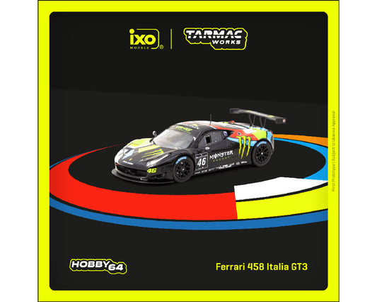 Tarmac Works 1:64 Ferrari 458 Italia GT3 Blancpain Endurance Series 2012 – MONZA V. Rossi / A. Salucci / A.Ceccato – Hobby64