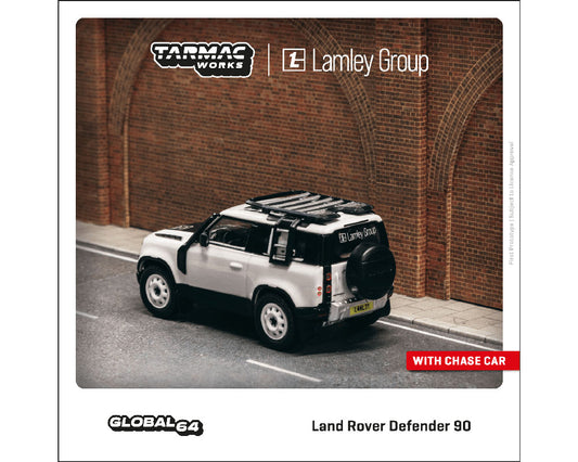Tarmac Works 1:64 Land Rover Defender 90 Lamley Special Edition White Metallic – Global 64