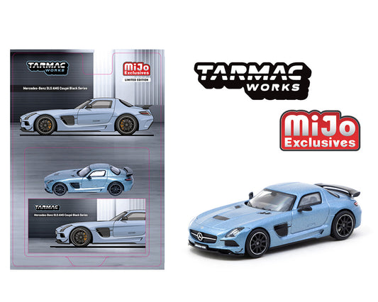Tarmac Works 1:64 Mercedes-Benz SLS AMG Coupe Black Series – Matte Blue