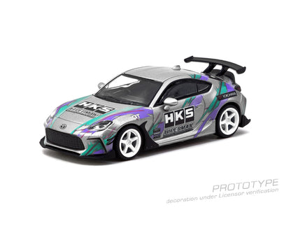 Tarmac Works 1:64 HKS Toyota GR86 – Blue Metallic – Oil Can