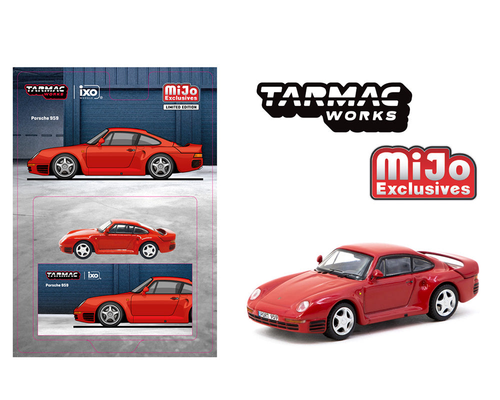 Tarmac Works 1:64 Porsche 959 – Red - MiJo Exclusive