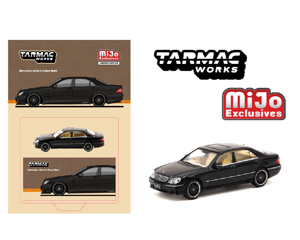 Tarmac Works 1:64 Mercedes-Benz S Class Wald – Black – MiJo Exclusive