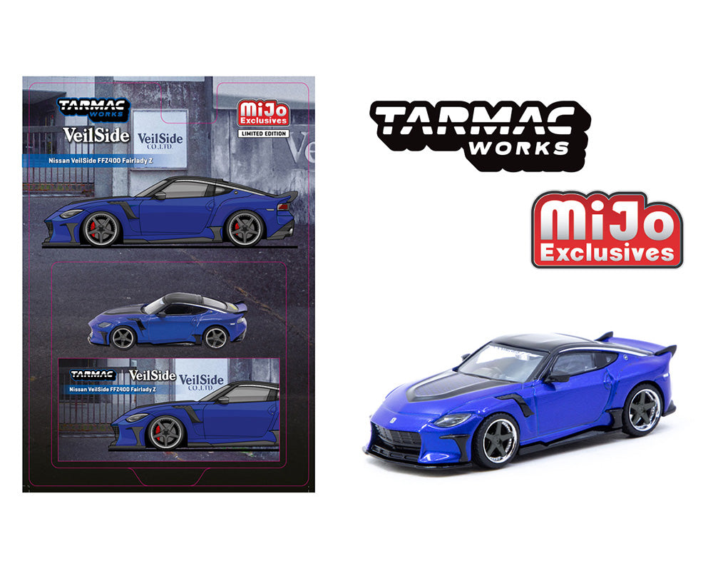 Tarmac Works 1:64 Nissan Veilside FFZ400 Fairlady Z – Blue – MiJo Exclusive