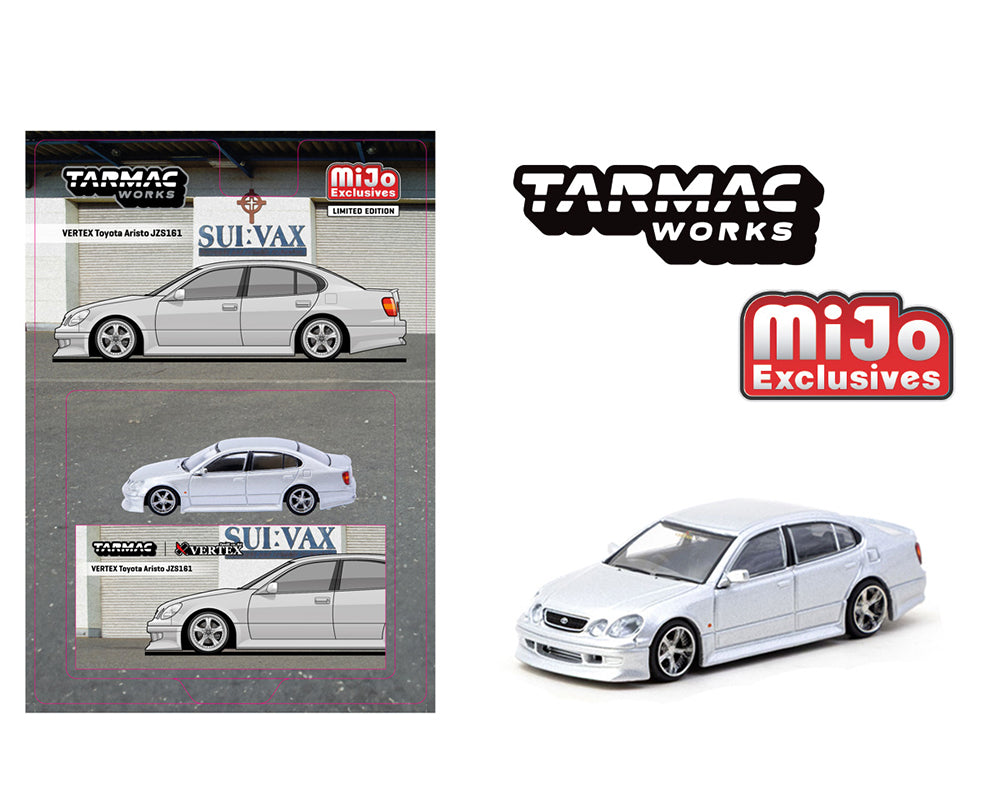 Tarmac Works 1:64 VERTEX Toyota Aristo JZS161 – Silver