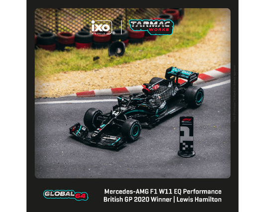 Tarmac Works 1:64 Mercedes AMG F1 W11 EQ Performance British Grand Prix 2020 Winner Lewis Hamilton