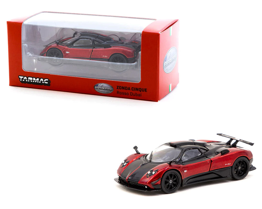 Tarmac Works 1:64 Pagani Zonda Cinque – Rosso Dubai (Red) – Global64