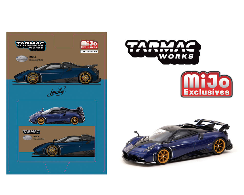 Tarmac Works 1:64 Pagani Imola – Blu Argentina – Global64 – MiJo Exclusive