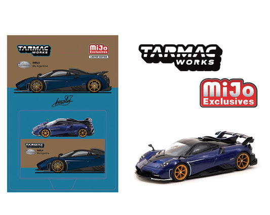 Tarmac Works 1:64 Pagani Imola – Blu Argentina – Global64 – MiJo Exclusive