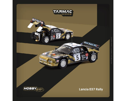Tarmac Works 1:64 Lancia 037 Rally #5 Rally Catalunya 1985 – Black – Hobby64