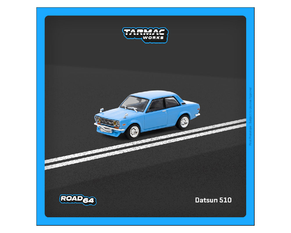 Tarmac Works 1:64 Datsun 510 – Light Blue – Hobby64